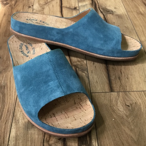 Kork-Ease Shoes - Kork-Ease Tutsi Suede Leather Slide Sandals